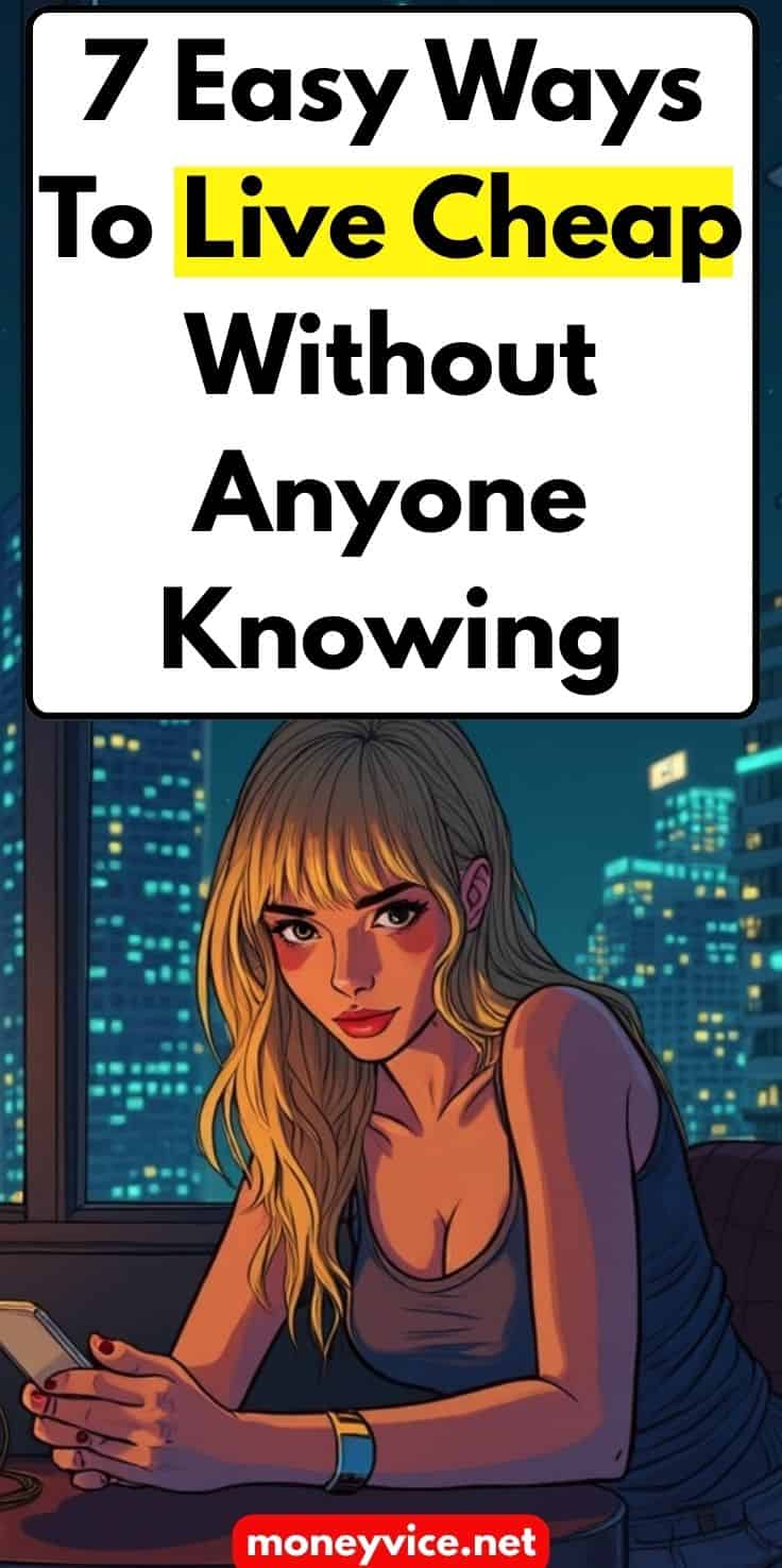 Live cheap without anyone knowing, easy ways to save money secretly, how to live on a budget discreetly, tips for secret savings, financial tips to live frugally and discreetly, Money Vice.